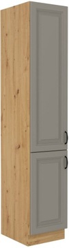 WYSOKA SZAFKA KUCHENNA 210X40 SZARY ARTISAN STILO