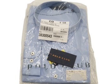 Koszula Polo Club MAN CUSTOM FIT Sky Blue XXL