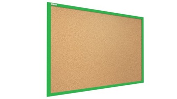 Доска деревянная пробковая зеленая 120х90 + булавки