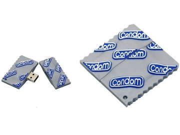 PENDRIVE USB SZYBKI FLASH DRIVE ULTRA PAMIĘĆ ZAWIESZKA PEN PREZERWATYWA 8GB