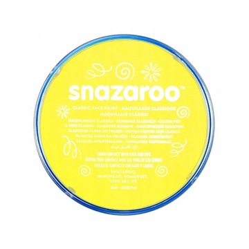 Snazaroo Farba do ciała 18 ml: Pale Yellow
