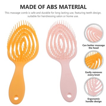 2 шт. Многофункциональный массажер с полой дугой для волос