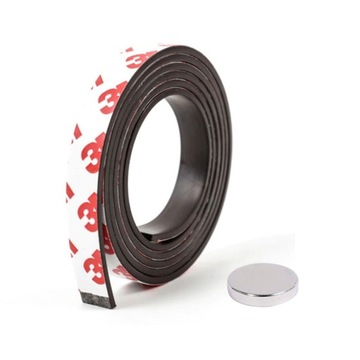 МАГНИТНАЯ ЛЕНТА с клеем 3М, САМОКЛЕЯЩАЯСЯ, РАЗМЕРЫ: 100см/15мм/1,5мм