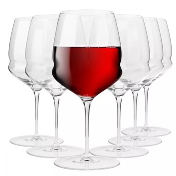 Kieliszki do czerwonego wina Inel KROSNO 6x650ml na nóżce eleganckie