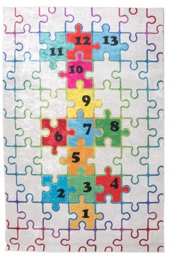 Dywan dla dzieci EMMA 2673 Puzzle Klasy 120x170 cm