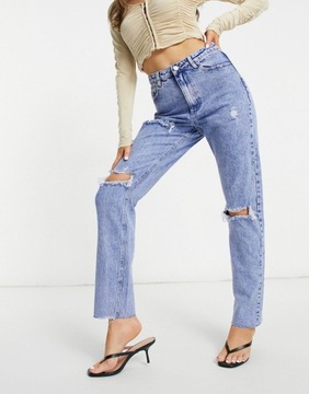 MISSGUIDED SPODNIE JEANSOWE NIEBIESKIE 36 1DUI