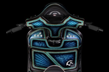 Каркас стойки VESPA для модели GTS черный