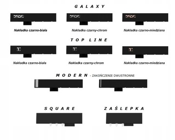 Карниз системы TOP LINE - МАТОВЫЙ ЧЕРНЫЙ - 300 см