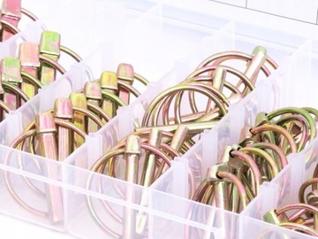 НАБОР ПРУЖИННЫХ ШПИЛЬЦ 50шт. СЕЛЬСКОХОЗЯЙСТВЕННЫХ ШТИФТОВ