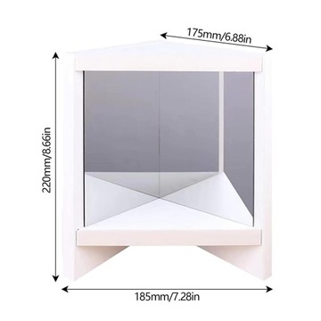 Зеркало для макияжа Отдельно стоящее гладкое настоящее зеркало