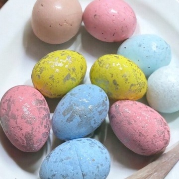 ПАСХАЛЬНЫЕ ЯЙЦА С КУЛОНОМ ПОСЕРЕБРЕННЫЕ ЯЙЦА 6 ШТ. ПАСХАЛЬНОЕ УКРАШЕНИЕ