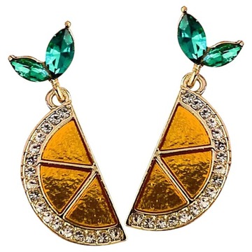 KOLCZYKI CYTRYNOWE KOLCZYKI WKOLCZYKI ZWISZĄCE KOLCZYKI