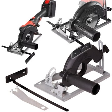 АДАПТЕР НАПРАВЛЯЮЩЕЙ УГЛОВОЙ ШЛИФОВАЛЬНОЙ Шлифмашины 125 ММ ДЛЯ ПРОДОЛЬНОЙ РЕЗКИ ПОД УГЛОМ 45°