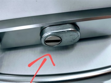 Противовзломная наружная ручка для входных дверей Bricard, 25 см