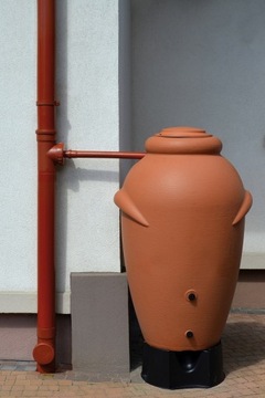 Уловитель дождевой воды для труб ø 80 мм | Бронза | Автоматический