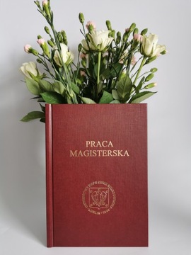 Oprawa pracy SAMA OKŁADKA różne kolory magisterska licencjacka różowa beżow