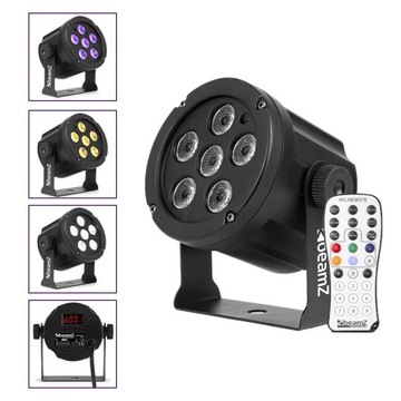 SLIMPAR30 6X 3W CW/ WW/ УФ-ОТРАЖАТЕЛЬ МОБИЛЬНЫЙ БЕСШУМНЫЙ