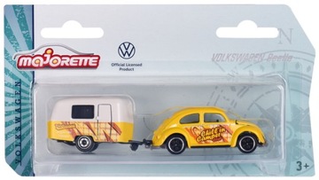 MAJORETTE Auto Volkswagen Beetle Z Przyczepą 1:64