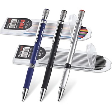 3 Pieces 2mm Mechanical Pencil Sketching Drawing Automatic Pencils Students