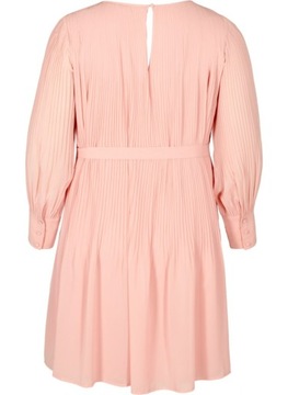 ZIZZI CHIC ПЛИССИРОВАННОЕ ПЛАТЬЕ РОЗОВОЕ 630A 48