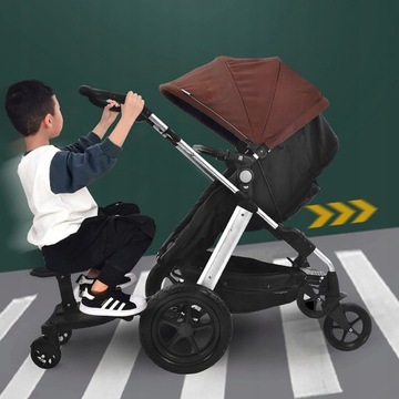 ДОПОЛНИТЕЛЬНАЯ КОЛЯСКА 25 КГ С СИДЕНЬЕМ, ЧЕРНАЯ, 3-7 ЛЕТ, CE