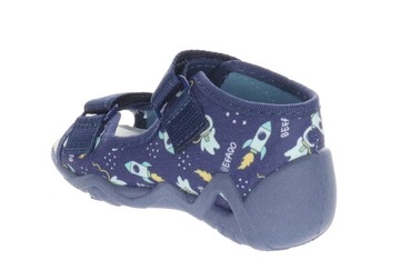 BEFADO SNAKE SANDAŁY SANDAŁKI BUTY TEKSTYLNE KAPCIE 350P046 R.25