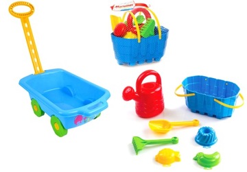 ТЕЛЕЖКА, ПРИЦЕП ДЛЯ ПЕСКА + НАБОР ПЕСКА