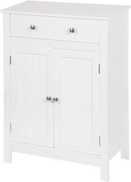 Szafka łazienkowa, kuchenna, pomocnicza, komoda MDF biała 60 x 30 x 80 cm