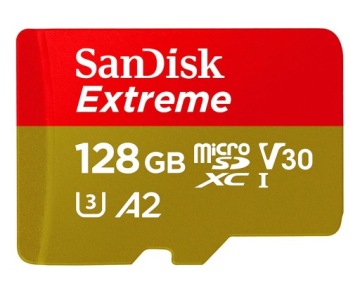 KARTA PAMIĘCI SANDISK MICROSD SDXC EXTREME 128GB 190MB/s + ADAPTER GOPRO