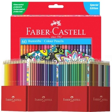 Карандаши Faber-Castell Castle, 60 цветов