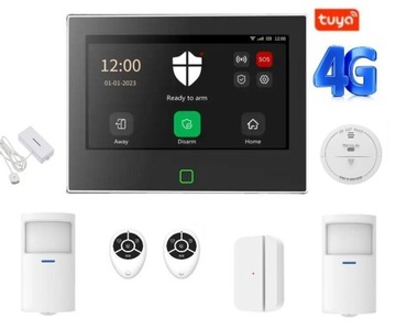 Najlepszy Zestaw Alarmowy Od AlarmZone Tuya Smart Wi-Fi GSM P70 LTE/4G
