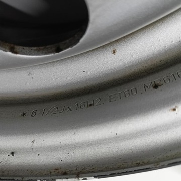 DISK OCELOVÝ MERCEDES-BENZ OE 6.5" X 16" 5X112 ET 60