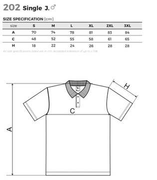 Koszulka polo męska sportowa Single czarna r. M