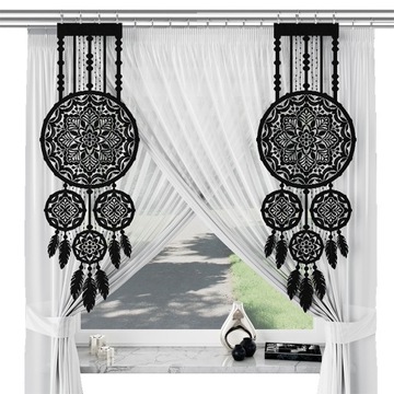 ЛОВЕЦ СНОВ Готовые шторы, жаккардовое полотно 45х130 LEA