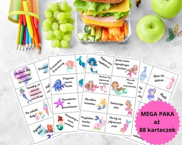 Karteczki lunch box śniadaniówki syrenki