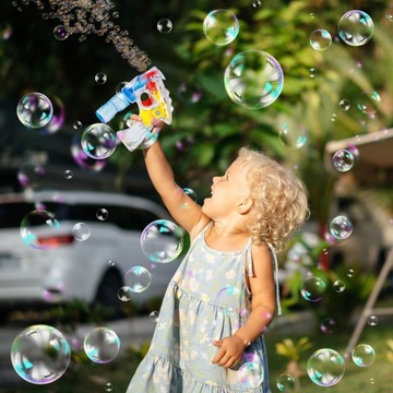 ПИСТОЛЕТ ДЛЯ МЫЛЬНЫХ ПУЗЫРЕЙ, С ПОДСВЕТКОЙ, АВТОМАТИЧЕСКИЙ