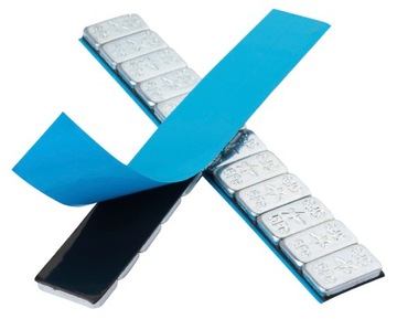 Грузики обода Клееные Круглые Оцинкованные 5G 50 Ленты Fivestars