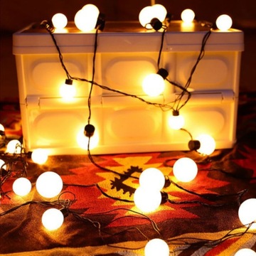 СОЛНЕЧНАЯ САДОВАЯ ГИРЛЯНДИЯ 20 СВЕТОДИОДНЫХ ЛАМПОЧЕК ШАРИКИ СОЛНЕЧНЫЕ ЛАМПЫ XXL