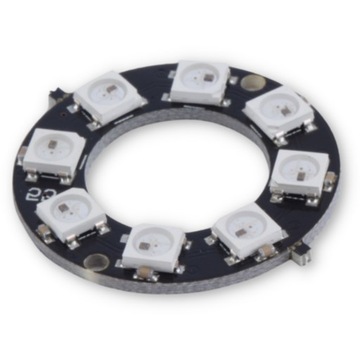 Moduł LED 8 diod WS2812 5050 Świecący pierścień RING - 5V 32mm do Arduino