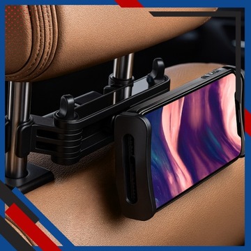 РЕГУЛИРУЕМЫЙ АВТОМОБИЛЬНЫЙ ДЕРЖАТЕЛЬ ДЛЯ ПЛАНШЕТА ТЕЛЕФОНА ПОДГОЛОВНИК АВТОКРЕСЛА