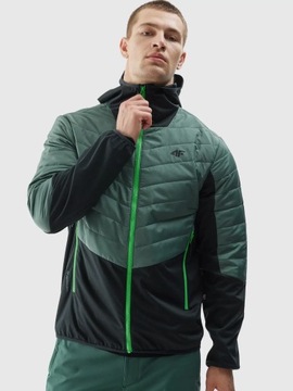 МУЖСКАЯ КУРТКА С КАПЮШОНОМ 4F СТЕГАНАЯ ПЕРЕХОДНАЯ ОСЕННЯЯ ФУНКЦИОНАЛЬНАЯ КУРТКА AW23M310