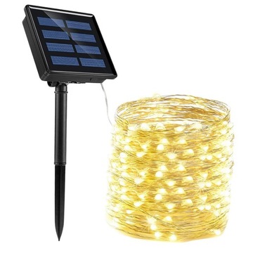 100/200 LED Solar Power Lights String Garden Outdoor Party Wedding Xmas 10m