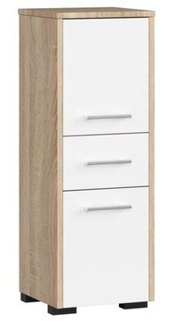 SZAFKA FIN SŁUPEK 30 2D 1SZ 85cm DĄB SONOMA / BIAŁ