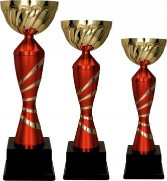 PUCHARY ZESTAW 3 SZT TABLICZKI GRATIS 41/32/26 cm