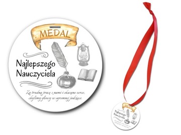 Medal dla Najlepszego Nauczyciela zakończenie roku