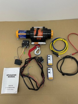 ЭЛЕКТРИЧЕСКАЯ ЛЕБЕДКА ANBULL 12 В 4500 ФУНТОВ/2045 КГ С РУЧКОЙ И ДИСТАНЦИОННЫМ УПРАВЛЕНИЕМ