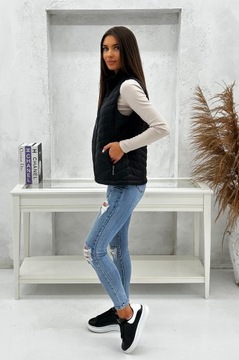 DZ9063 r M ЖЕНСКИЙ УТЕПЛЕННЫЙ ЖИЛЕТ С МАКСИМАЛЬНЫМИ РУКАВАМИ