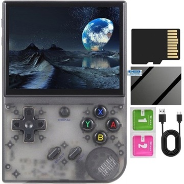 Przenośna mobilna konsola do gier Retro Anbernic RG35XX Plus 64GB IPS BT
