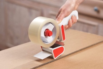 ДИСПЕНСЕР ДЛЯ КЛЕЙКОЙ ЛЕНТЫ + 2 РУЛОНА ЛЕНТЫ - КОМПЛЕКТ