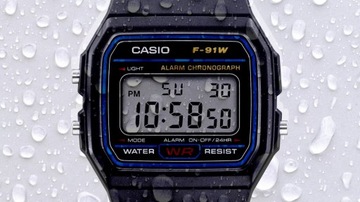 CASIO VINTAGE DIGITAL 33mm F-91W-1YEG+ Grawer Gratis